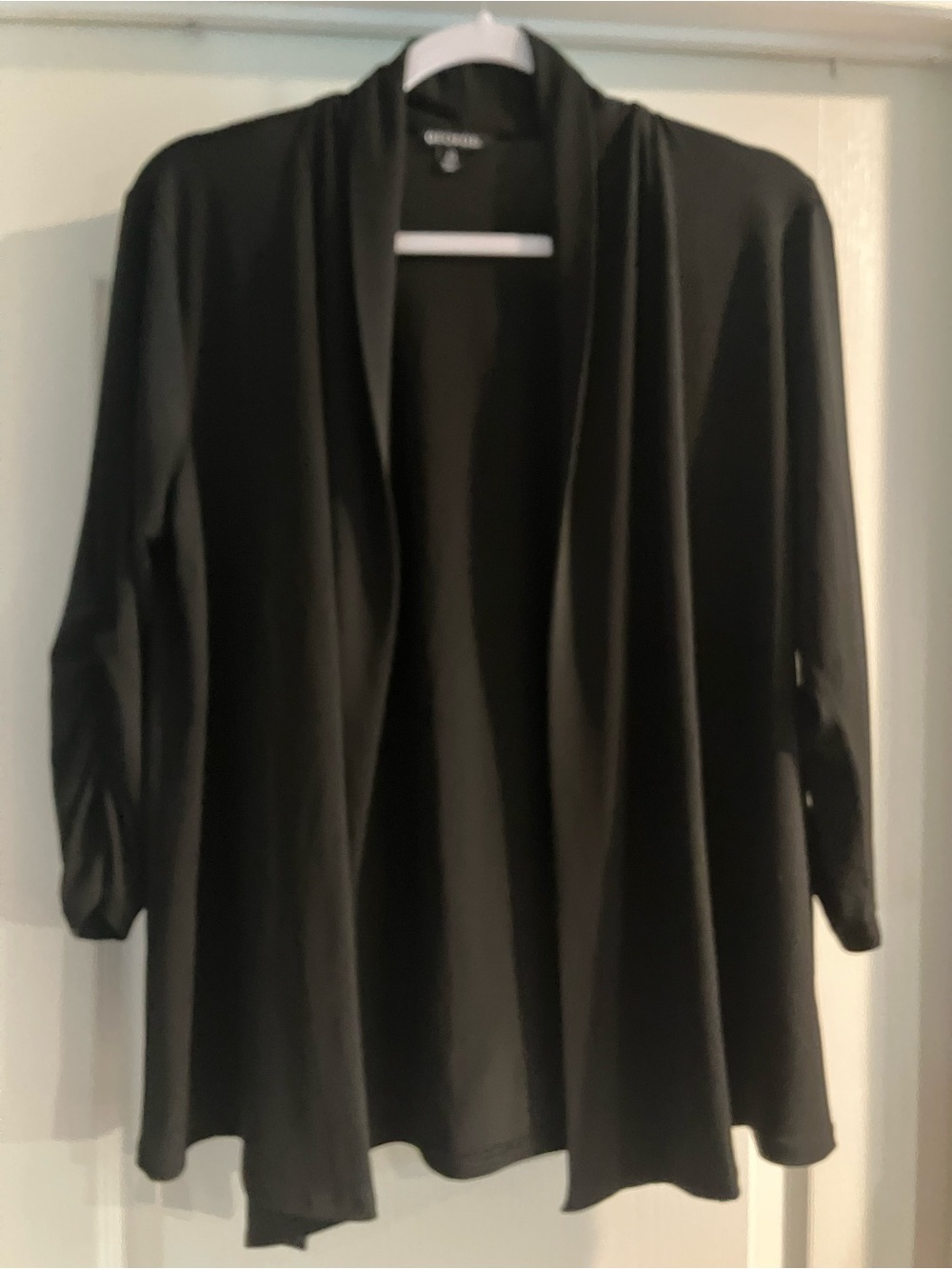 George Large Black Open Cardigan